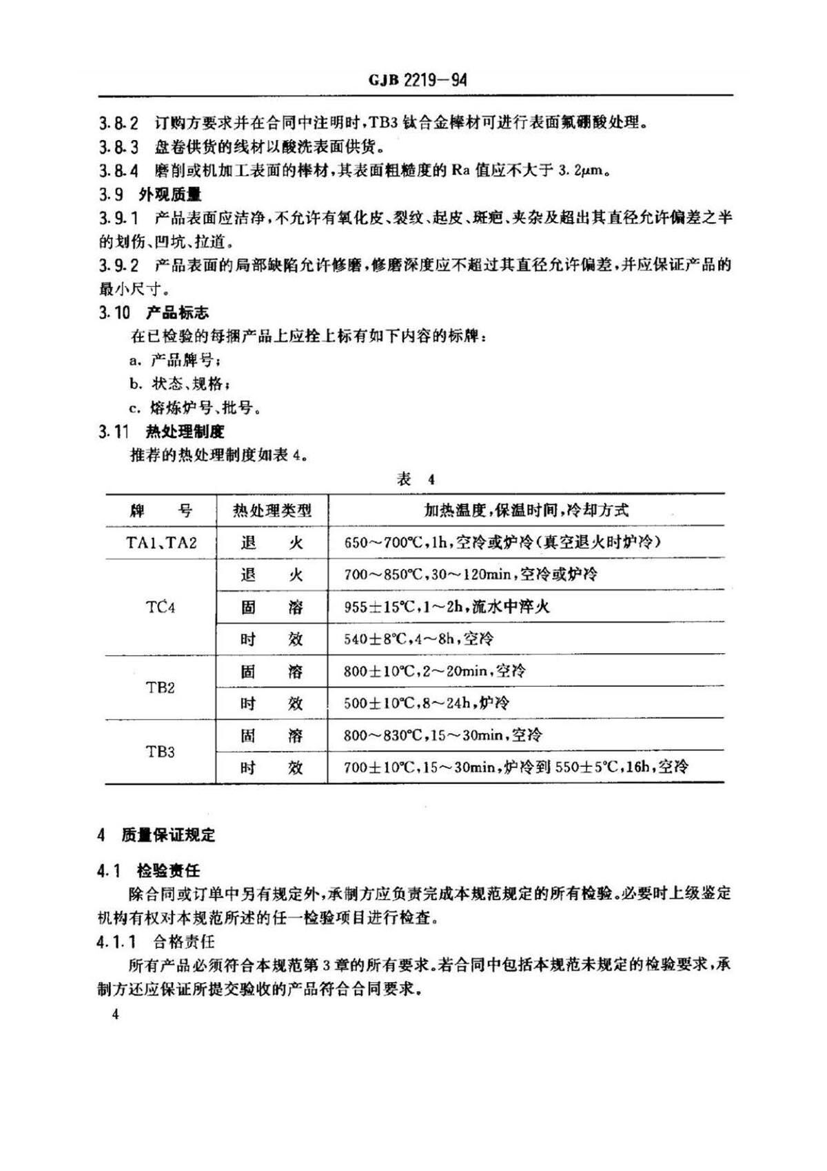 紧固件用钛脊合金棒（线）材规范国军标 GJB 2219-94