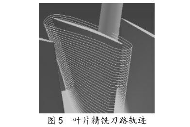 叶片精铣刀路轨迹 叶片精铣刀路轨迹